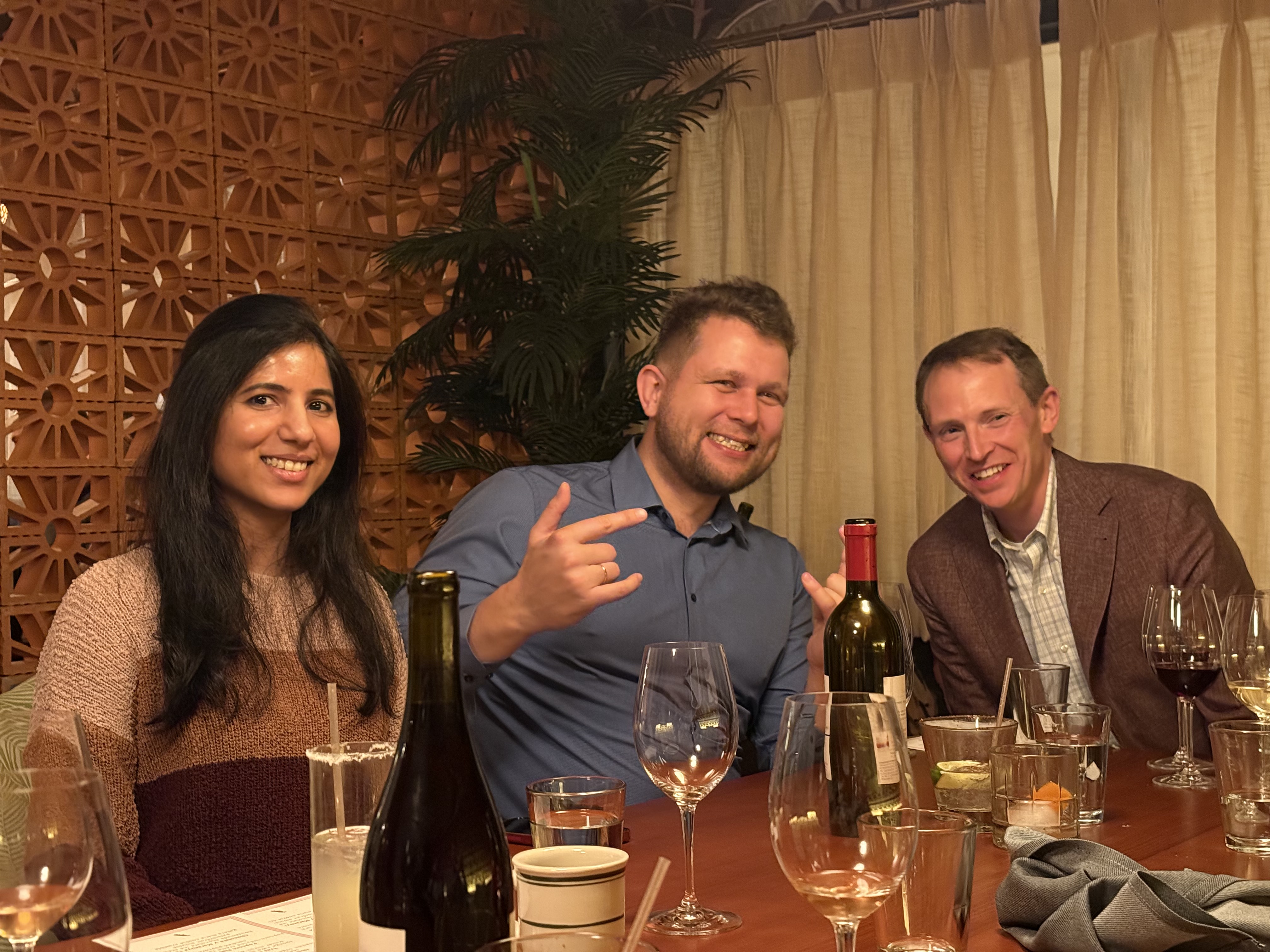 A teammate dinner